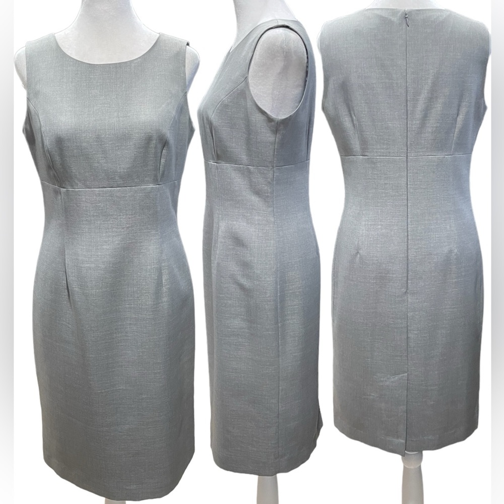 9&CO. Suit Separates Heather Gray Sleeveless Knee Length Sheath Dress Size 2